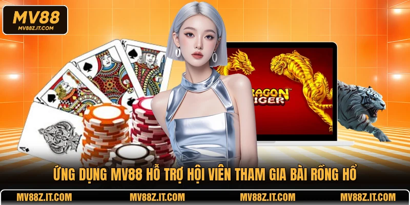 Ứng dụng MV88 hỗ trợ hội viên tham gia bài rồng hổ